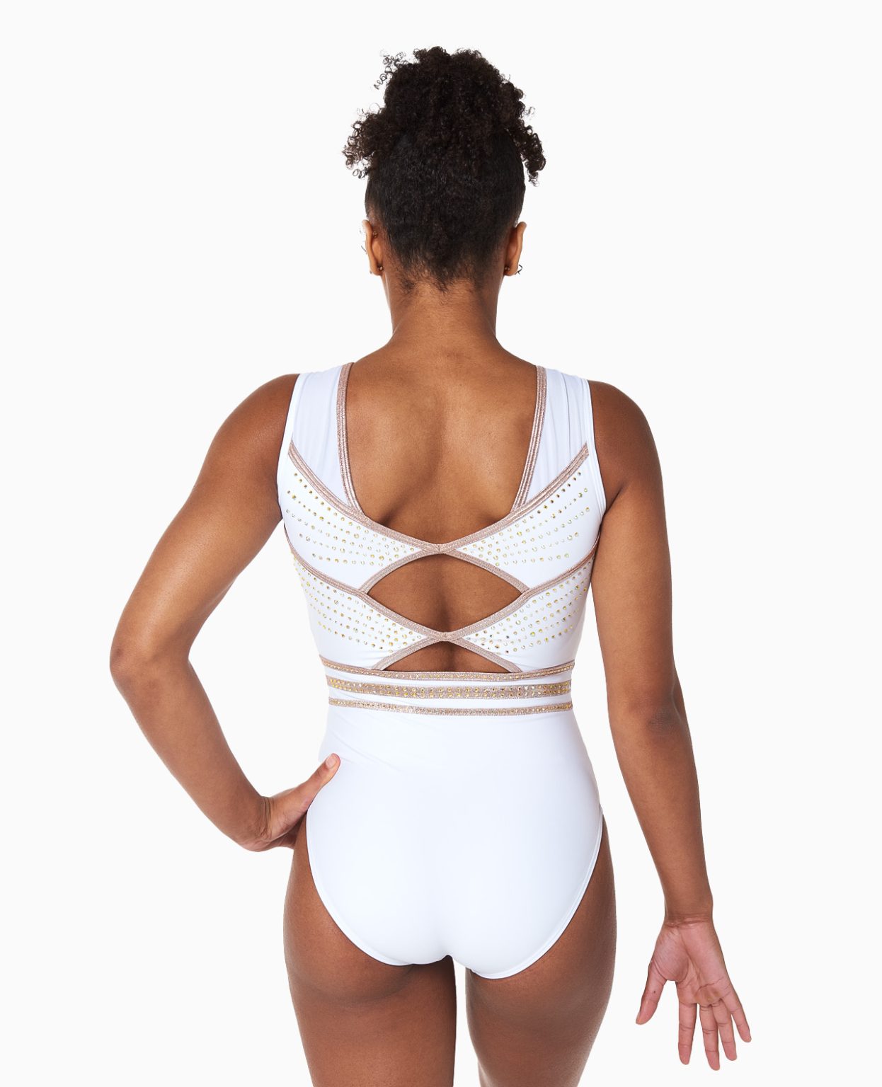 Dazzle White Lycra Leotard